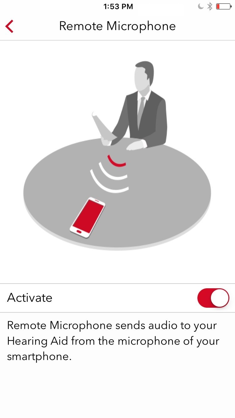 The myControl App serves as an easy-to-use command center when streaming audio to Signia Bluetooth hearing aids from mobile devices. Signia NxTM and primaxTM BT hearing aids allow direct streaming from the paired iOS device, whether it be a phone call or anything else. With the addition of the StreamLine Mic, streaming is possible from virtually any Bluetooth-enabled smartphone, including Android devices.